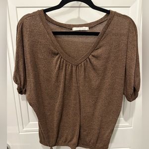 Charlotte Russe brown top for women size S pre-owned